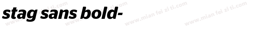 stag sans bold字体转换